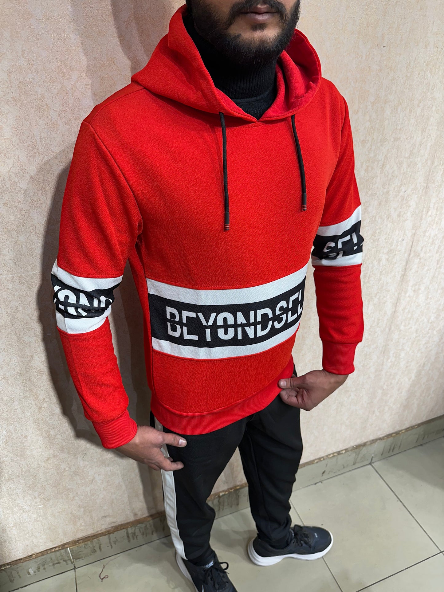 Cozy & Stylish Red Hoodie tracksuit