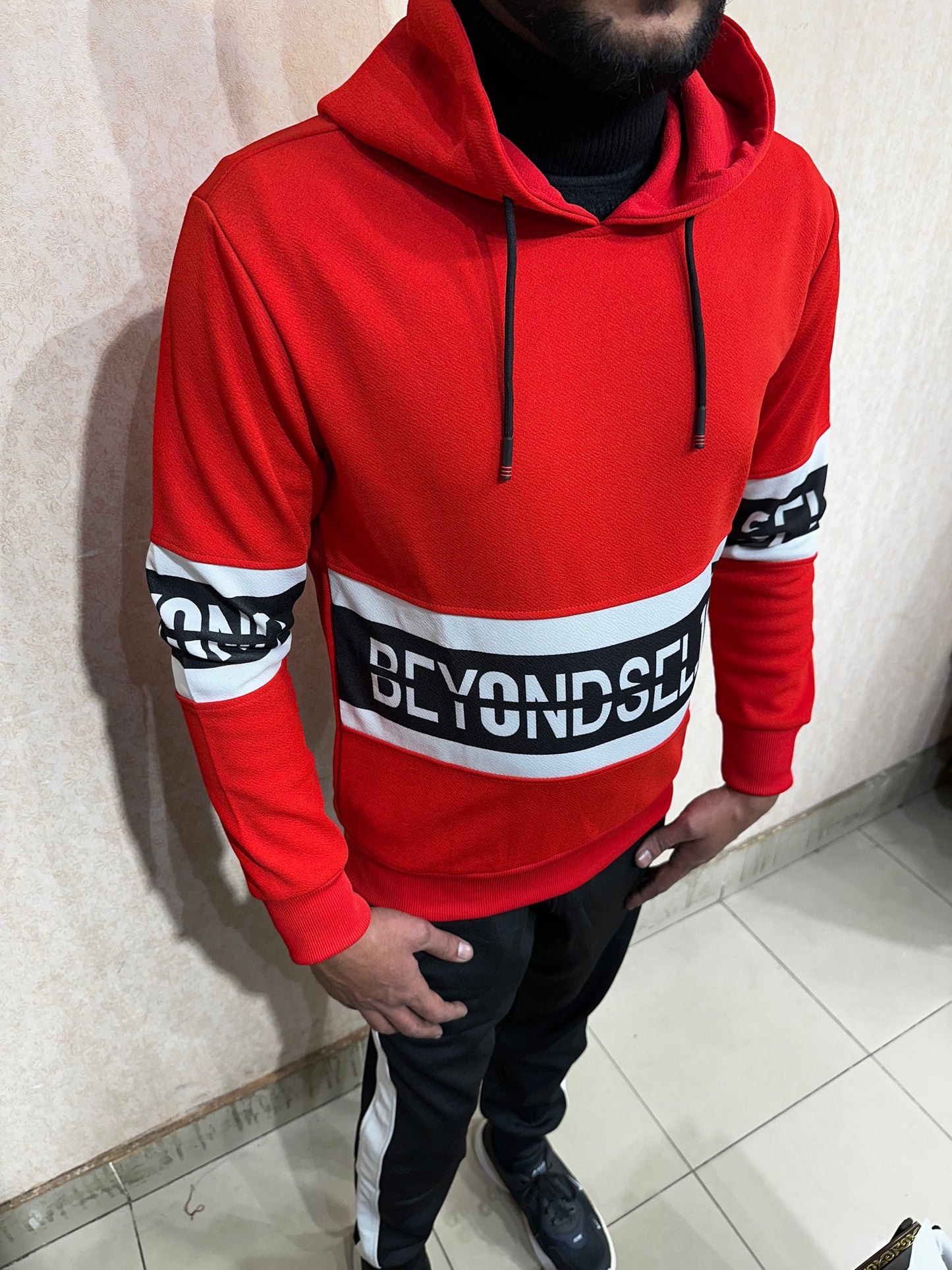 Cozy & Stylish Red Hoodie tracksuit
