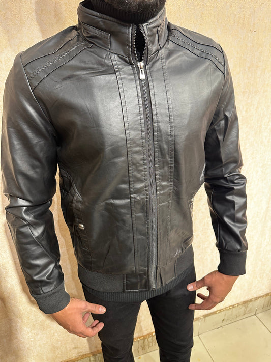 Classic Black Leather Jacket