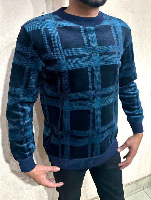 Checkered Pattern Sweater